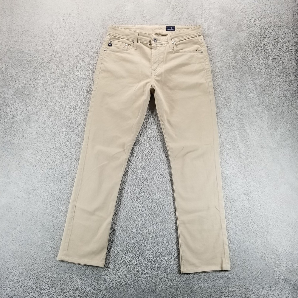 AG Jeans Mens 31x30 Beige The Everett Slim Straight Stretch Office Casual